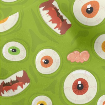 Scary Big Eye Monster Micro Fleece