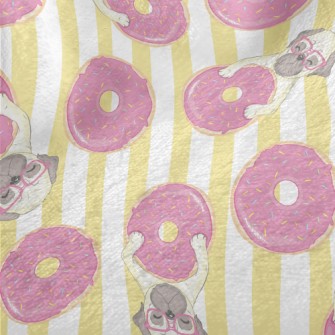 Spectacle Dog Donuts Minky