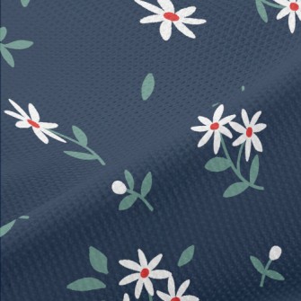 Fresh Small White Flowers Piqué