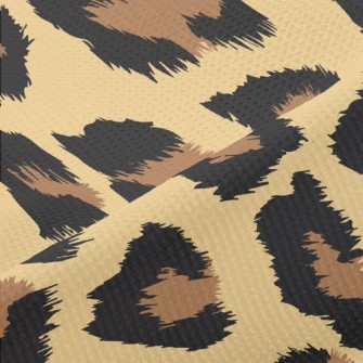 Leopard Print Design Piqué