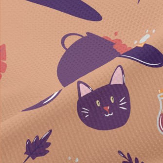 Witch Hat Poison Black Cat Piqué