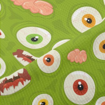 Scary Big Eye Monster Piqué