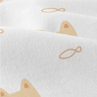 Cute Cat And Fish Modern Jersey