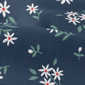 Fresh Small White Flowers Modern Jersey