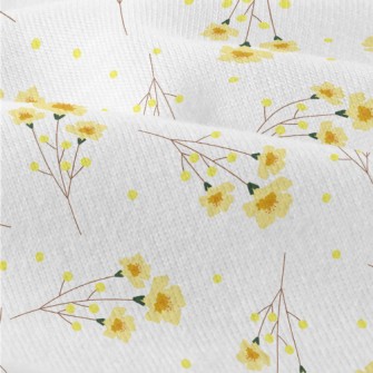 Warm Little Yellow Flower Modern Jersey