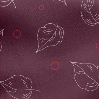 Falling Line Leaves Jersey Backed Fleece