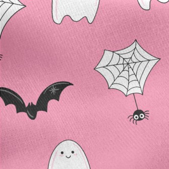 Halloween Bat Ghost Jersey Backed Fleece