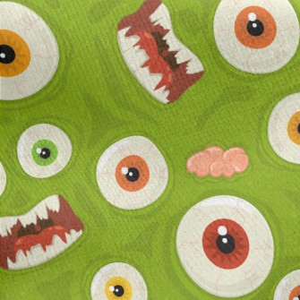 Scary Big Eye Monster Jersey Backed Fleece