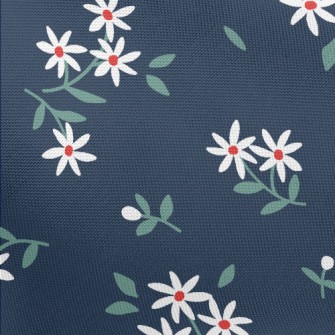 Fresh Small White Flowers Pongee