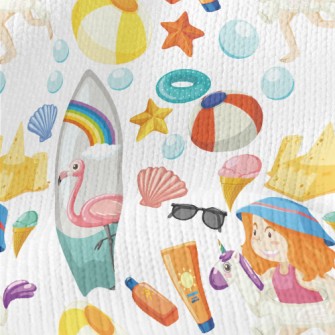 Beach Girl Playing In The Wate Stretch Jersey