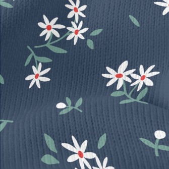 Fresh Small White Flowers Stretch Jersey