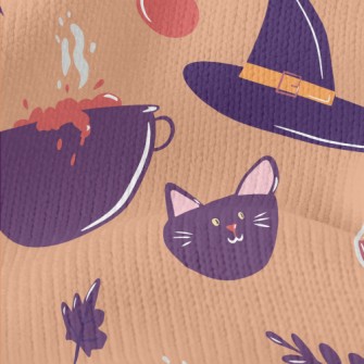 Witch Hat Poison Black Cat Stretch Jersey