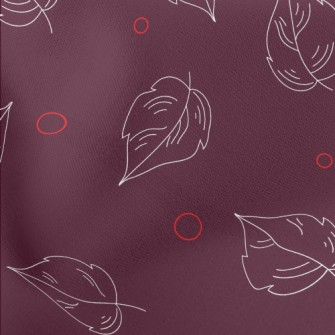 Falling Line Leaves Lightweight Cotton Poplin