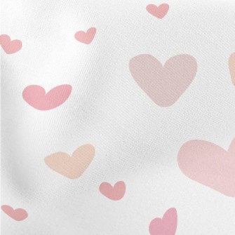 Irregular Size Love Heart Lightweight Cotton Poplin