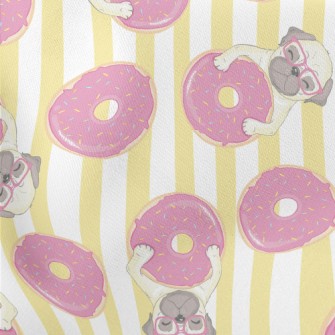 Spectacle Dog Donuts Lightweight Cotton Poplin