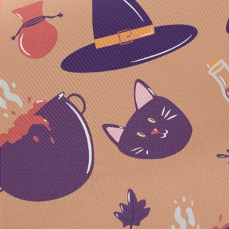 Witch Hat Poison Black Cat Midweight Cotton Poplin