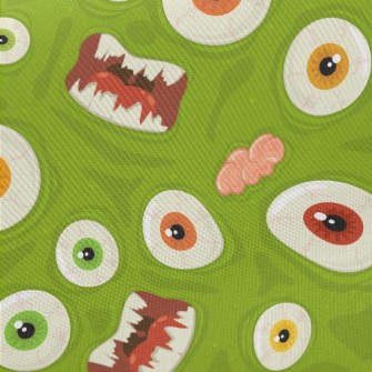 Scary Big Eye Monster Midweight Cotton Poplin