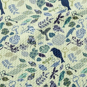 Retro Textured Bird Birdseye Piqué