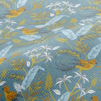 Birds And Flowers Performance Linen