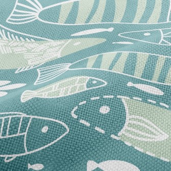 Fish In Ocean Performance Linen