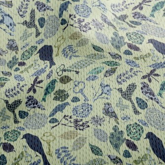 Retro Textured Bird Athletic Mesh Flat Back