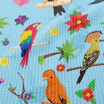 Various Birds Birdseye Piqué