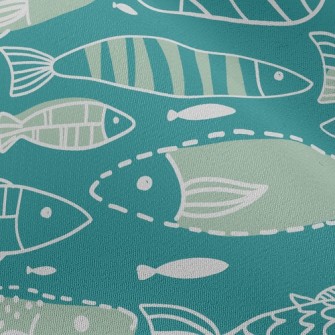 Fish In Ocean Chiffon
