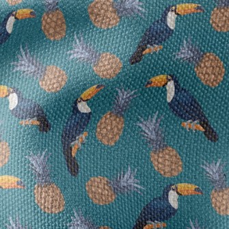 Toucan And Pineapple Waterproof Canvas