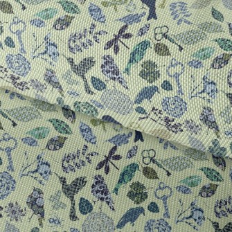 Retro Textured Bird Waterproof Oxford