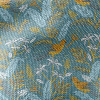 Birds And Flowers Waterproof Canvas