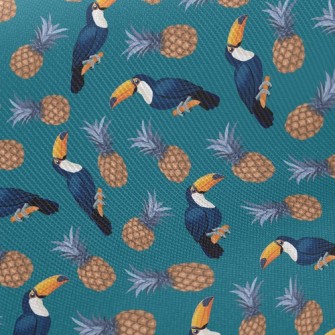 Toucan And Pineapple Twill