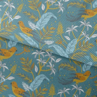 Birds And Flowers Waterproof Oxford