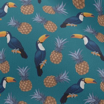 Toucan And Pineapple Chiffon
