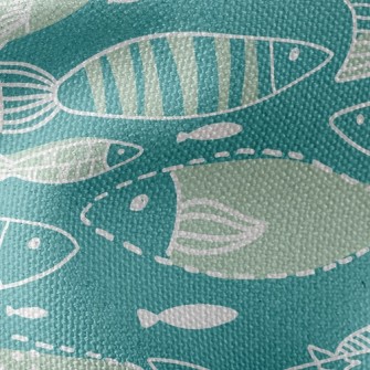 Fish In Ocean Waterproof Canvas