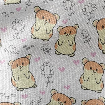 Cute Hamster Waterproof Canvas