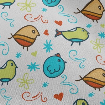 Colorful Bird Chiffon