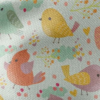 Cute Colorful Bird Waterproof Canvas