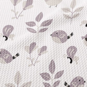 Cute Bird Birdseye Piqué