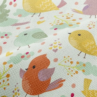 Cute Colorful Bird Performance Linen