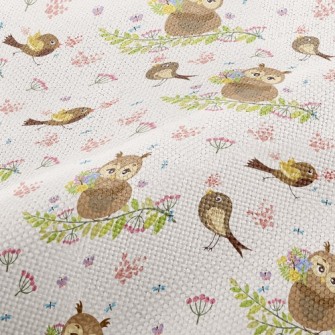Owl And Bird Performance Linen