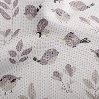 Cute Bird Athletic Mesh Flat Back