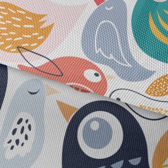 Abstract Bird Waterproof Oxford