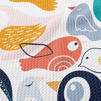 Abstract Bird Birdseye Piqué