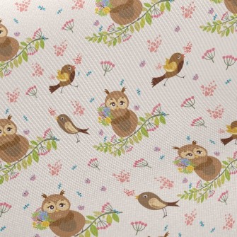 Owl And Bird Twill