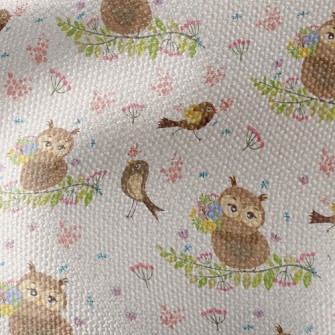 Owl And Bird Waterproof Canvas
