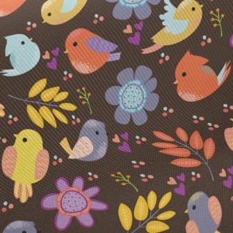 Colorful Birds Twill