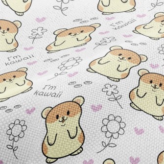 Cute Hamster Performance Linen