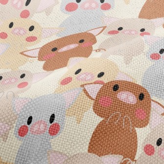 Cute Colorful Pig Performance Linen