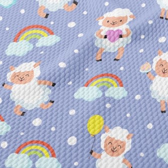 Happy Baby Sheep Birdseye Piqué