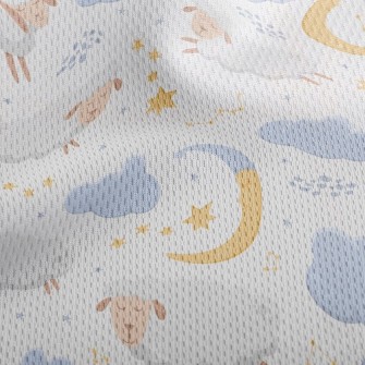 Sheep Flying Across The Starry Athletic Mesh Flat Back